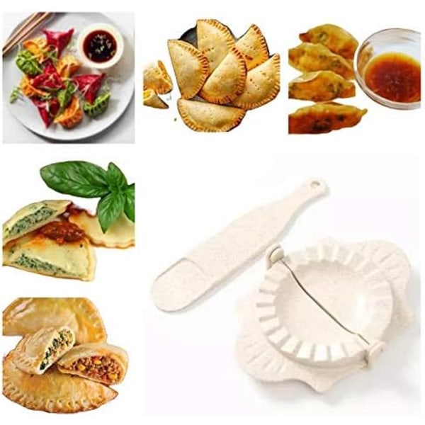 Dumpling Maker – Set med form och sked – Multipurpose Dumpling Press för Ravioli, Empanadas, , Pajer, Pierogi – Degpress för