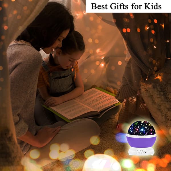 Leker egnet for gutter 1-10 år, stjerneprojeksjon 3-9 år gutteleker egnet for 4-7 år jenter pedagogisk sensorisk leke Purple Sensory Toy