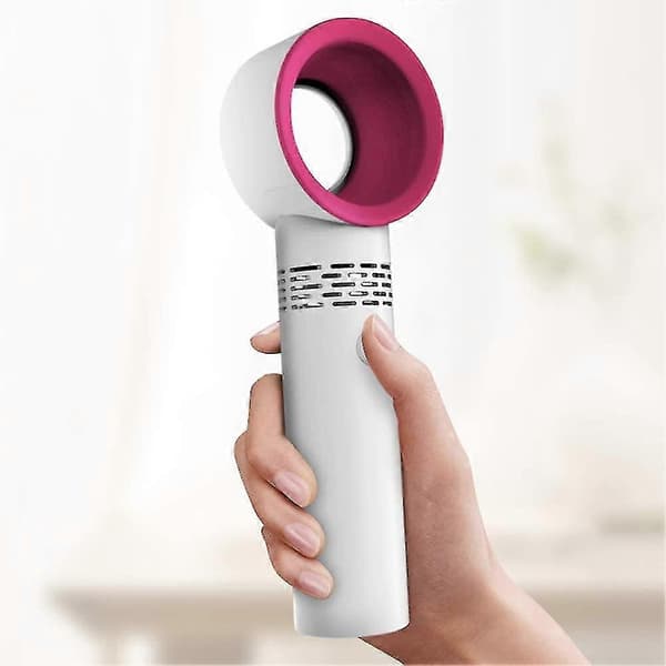 USB Genopladelig Bærbar Bladløs Ventilator Håndholdt - Sort Lilla[D]