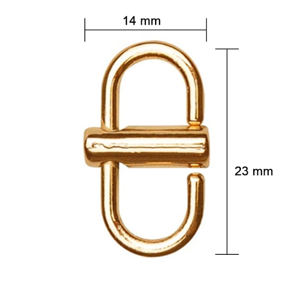 6 stk Justerbare Metallspenner for Kjedeveske, Kjedelinker Mini Klips for å Forkorte Lengden på Metallkjeden