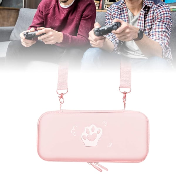 Bæreetui Kompatibelt med Nintendo Switch Rejsetaske, Kattepote Bærbar Beskyttende Opbevaringsdækning Spiltilbehør