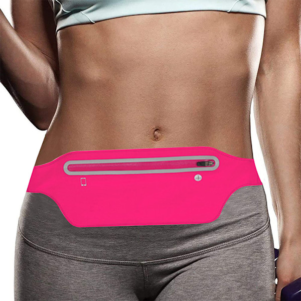Smal Löpningsbälte Midjeväska, Fitness Träning Övning Midjeväska Ultralätt Löpare Bälte Resa Pengar Bälte för Män Kvinnor