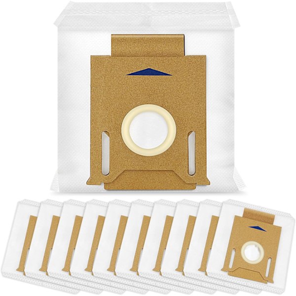 Paket med 10 dammsugarpåsar kompatibla med ECOVACS T8MAX / AIVI / T9 stationsdammsugare reservdelar tillbehör ersättningspåsar tillbehör