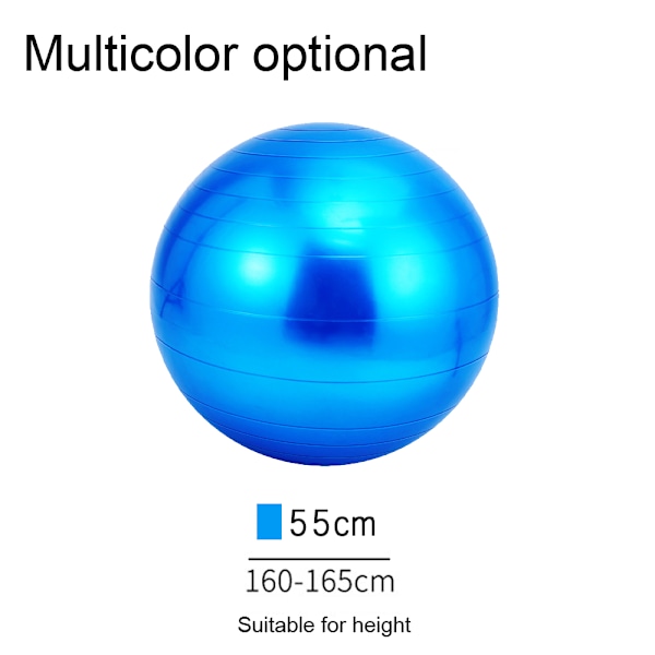 Balansboll med fotpump, yogaboll, tjock explosionssäker