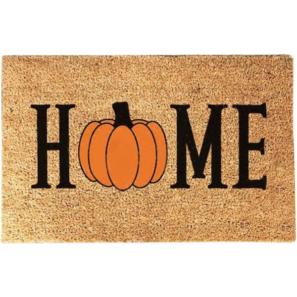 Halloween dörrmatta pumpa filt Välkommen hem ytterdörr