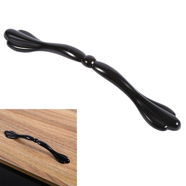 Buehældet Dørgreb Skab Skuffegreb Zink Legering Knapper Hardware Hulrum 128mm