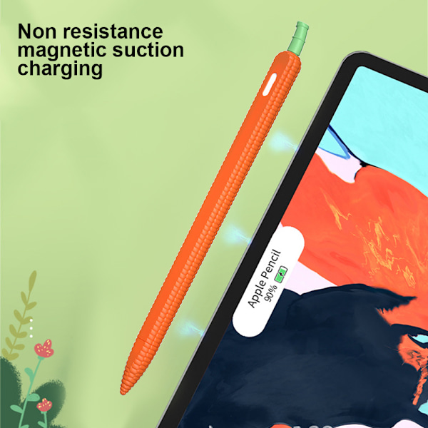 Etui Kompatibelt med Apple Pencil 2. generasjon, Søt Mais-Etui Tilbehør Beskyttende Nib-hette