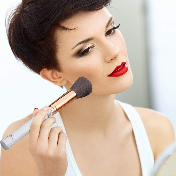 Bærbar Make Up Penselholder, Kosmetik Pensel Spand Opbevaring Cylinder PU Læder Kosmetik Make Up Kop Organizer til Skrivebord og Rejse