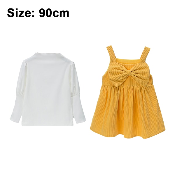 Flickor Outfit 2-delars Romper Kläder Set Flickor Jumpsuit+Kjol Outfits