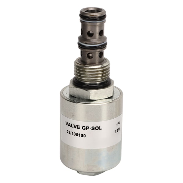 12V Solenoidstyrventil i legeringstål med låg strömförbrukning, elektromagnetisk ventil för JCB 3CX 4CX