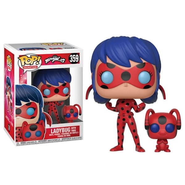 Funko Pop Vinyl W/P Animeret Miraculous Ladybug og Cat Noir