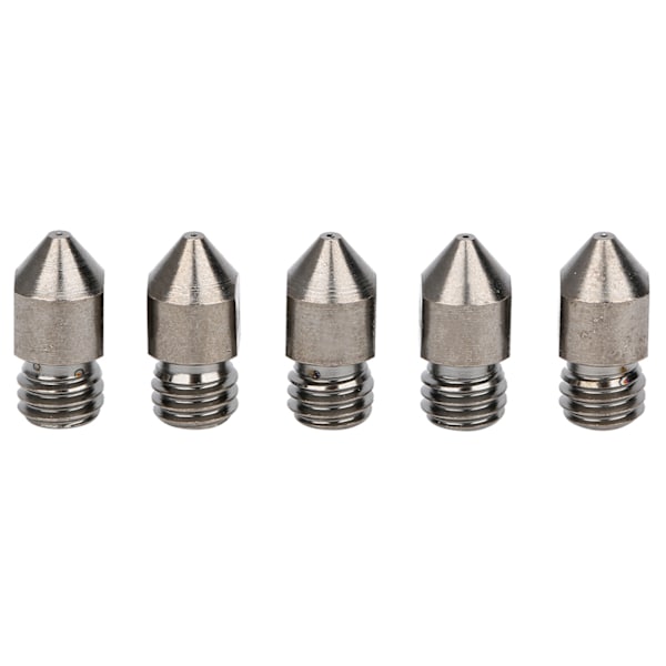 5 st 3D-skrivarmunstycken för MK8 1.75 mm förbrukningsvaror 0.2‑1.0 mm Härdat ståltillbehör 0.4 mm