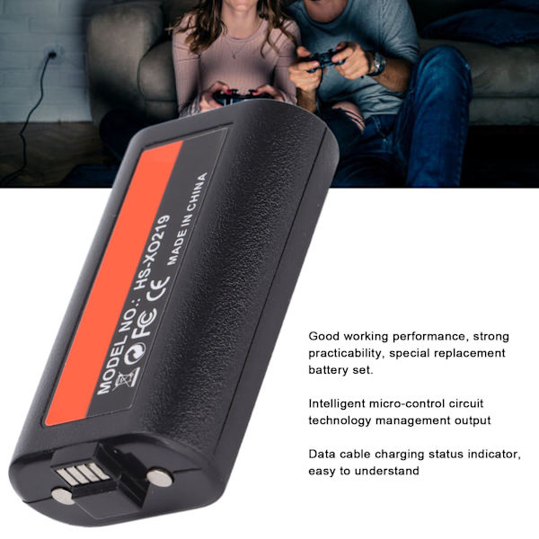 Batteripaket för Xbox One-kontroll 1200mAh Uppladdningsbart Ersättningsbatteripaket