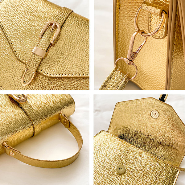 Justerbar axelrem Crossbody-väskor Crossbody-väskor för kvinnor Läderaxelväska Cross Body-väska med handledsrem