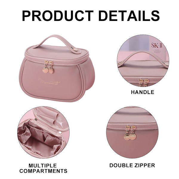 Stor Kosmetik Taske til Rejser - Makeup Organizer - Toilettaske