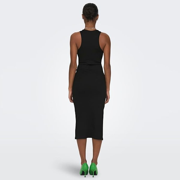 Dam Sleeveless Tank Top Hög Slit Maxi Långklänning för Kvinnor Vår Sommar Vardagsrum