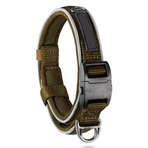 Klassiskt bekvämt hundhalsband Högkvalitativt nylon neopren vadderat hundhalsband för liten storlek