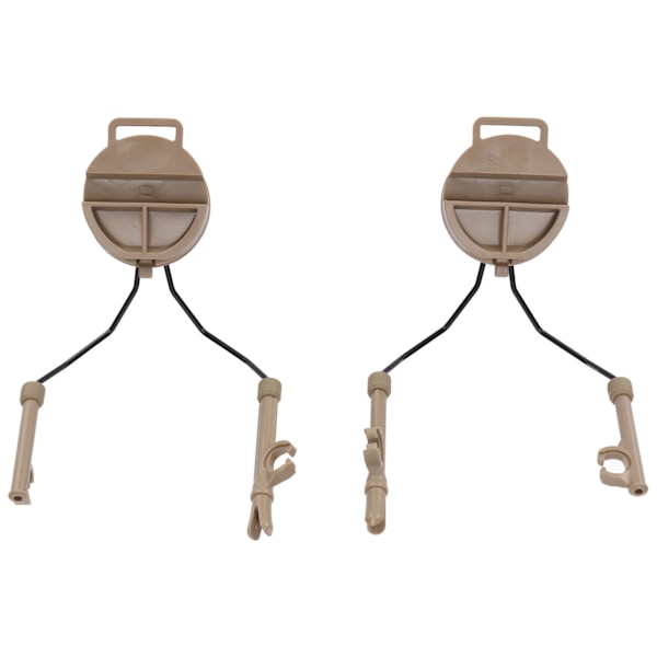 Hjälm Arc Rail Adapter Headset Hållare Upphängning Hörlurar Fäste för Comtac I II för MSA för Sordin Headset Brun