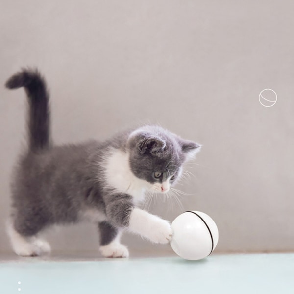 Katt leksak boll smart interaktiv katt boll leksak, 360 graders snurrande boll