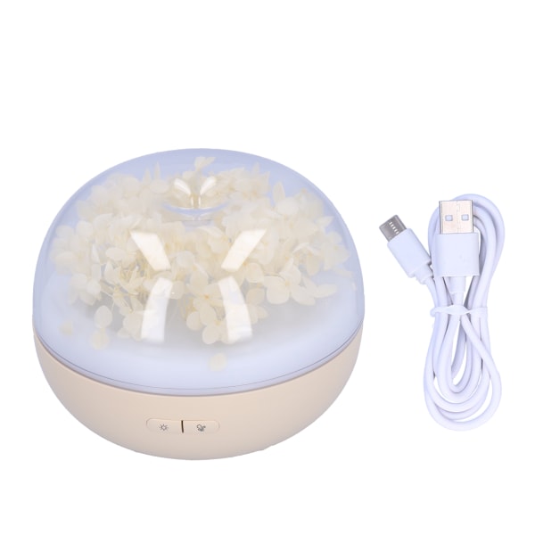 Beige Mini Aroma Diffuser med Lys USB-drevet Bord