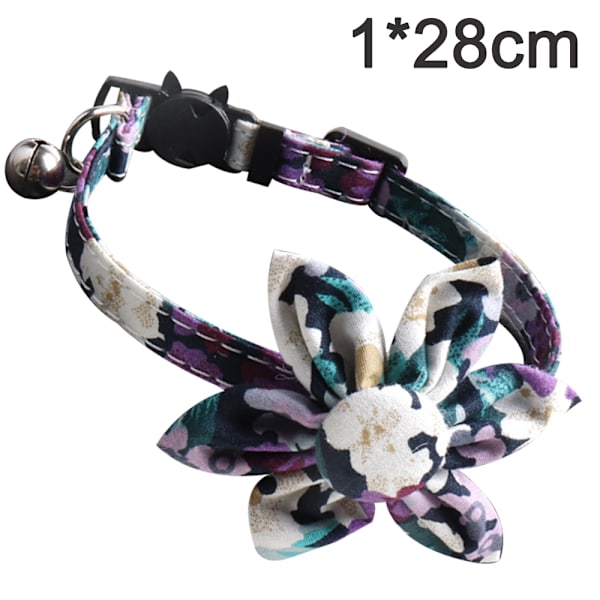 Unik stil tass blomma hundhalsband, justerbart hundhalsband med blomma, hållbart husdjurshalsband,