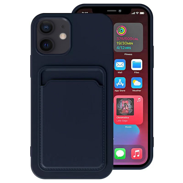iPhone 12, Korthållare, Vinröd Vinröd