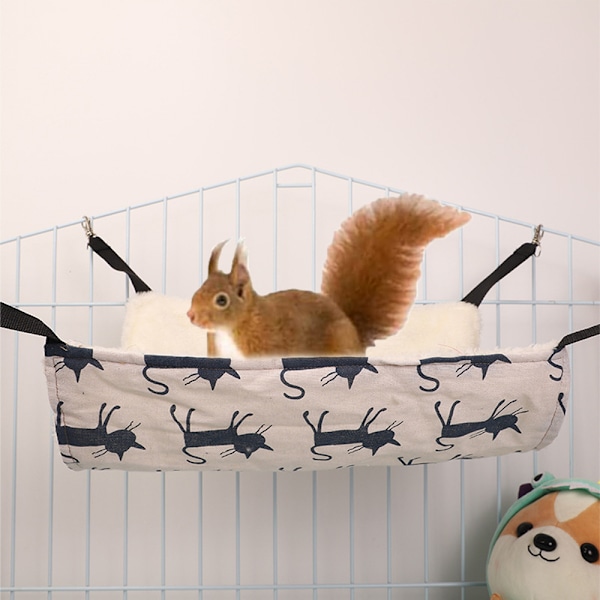 Hamster vinter med hög hängmatta singel flanell höst och vinter varm husdjurshängmatta