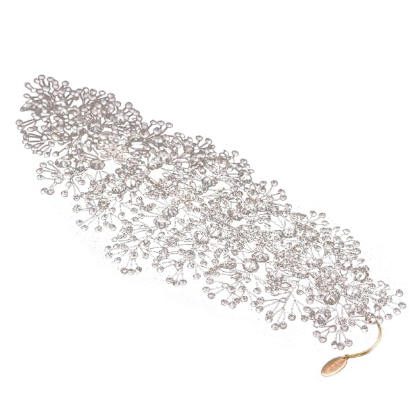 Brudgumskristall Rhinestone Bröllopspannaband för Brud Hårsmycken Kvinnor Huvudbonader Håraccessoarer för Bröllop