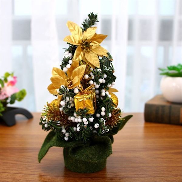1 stk Mini Fargerike Julepynt Tre Marked Borddekorasjon 20cm (#5)