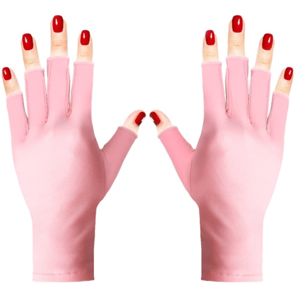 UV Protection Gloves for Nail Lamp, Light Manicure  Fingerless