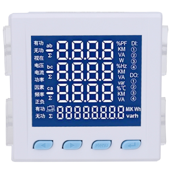 Multifunksjonell Digital LED Elektrisitets Volt Strømmåler RS485 Kommunikasjon 220V
