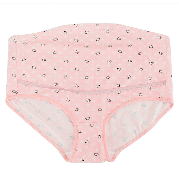 Justerbare Graviditets-Højtaljede Bjørn Undertøj Gravide Kvinder Bomuldstrusser (Pink XL)