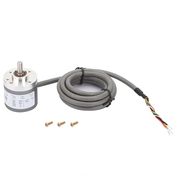 MAE38-S6F1024/1.5M Multifunktionell Solidaxel Rotationsinkrementell Encoder 7-30V