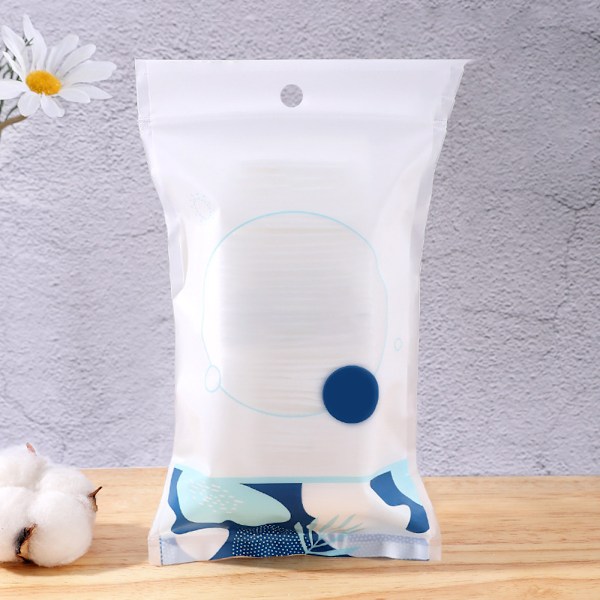 Cliganic Økologiske Bomullsrondeller Sminkefjernerputer, Hypoallergeniske, Lintfrie