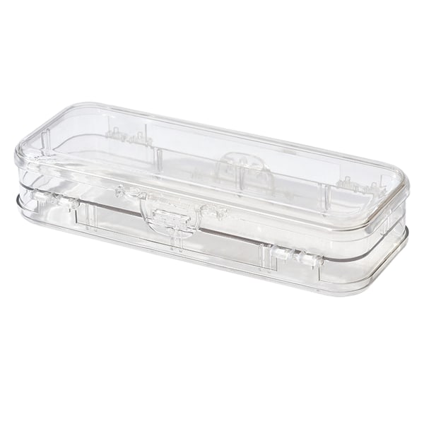 Enkel pennfodral pennväska bärbar multifunktionell pennfodral transparent