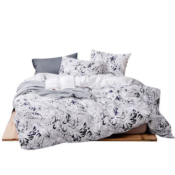 Polyester Andningsbart Bekvämt Sängset Täcke Set Kuddfodral (US Twin)