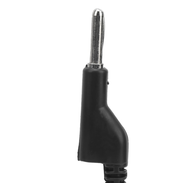 Krokodilklämma Tråd Silikon Banananslutning 4mm Testkabel för Multimeter 10ABlack