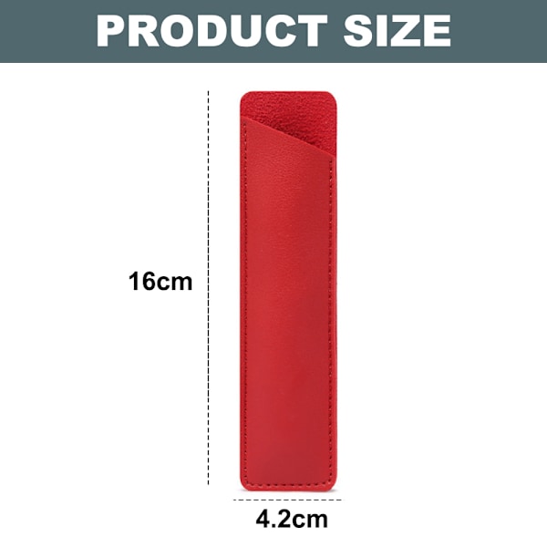 5 st läderfodral för enstaka reservoarpenna, mjuk pennfodral för män och kvinnor, pennfodral, 16*4,2 cm