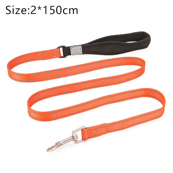 Nylon-trekktau for små, mellomstore og store hunder - Refleksbelte for hundeturer