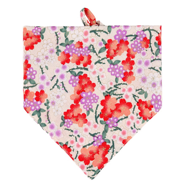 Elegantti pieni koiran bandana, kukkakuvioinen tyttökoiran bandana koirille, pestävä koiran huivi, säädettävä koiran huivi