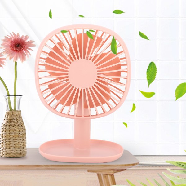 1pc Usb Mini Adjustable Fan Electric Desktop Quiet Fans for