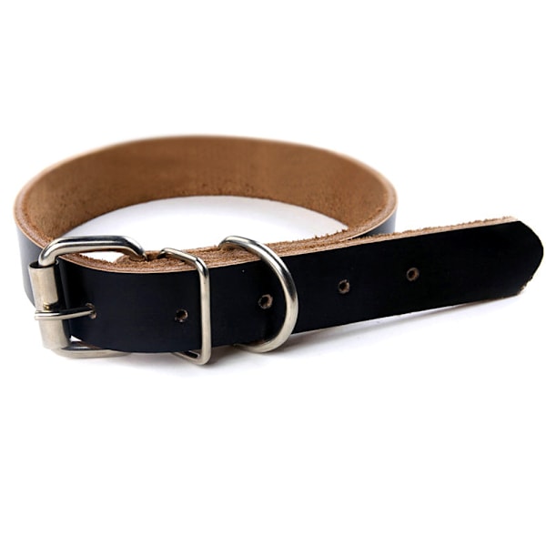 Cornertrace Hundhalsband: Äkta läderhalsband för små och medelstora hundar,