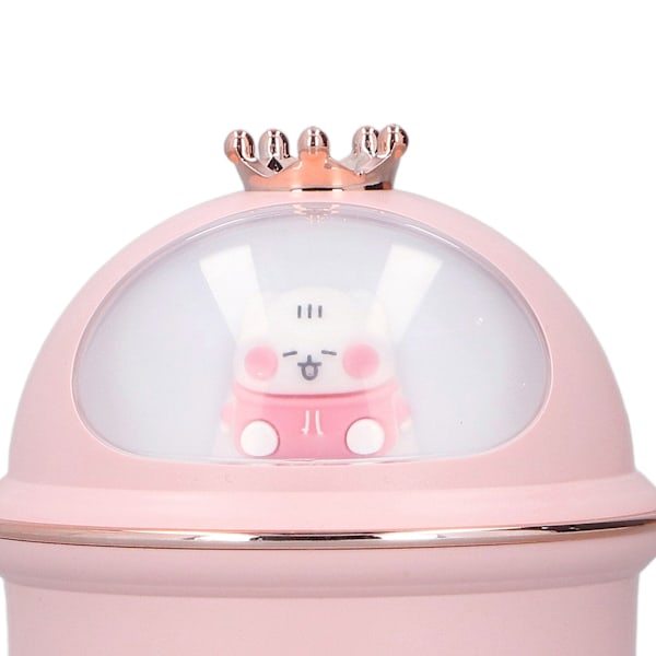 Liten Luftfuktare Ultra Tyst 35db Söt Mini Nattlampa Färgad USB Luftfuktare för Kontor Bilar Sovrum Hotell Skrivbord Rosa