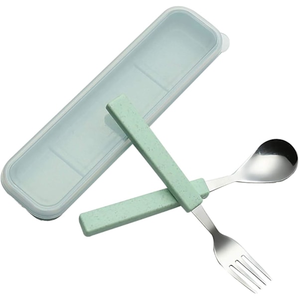 2- set barnbestickset 18/10 barnbestickset i rostfritt stål Set Set Middagsbestick Set med case