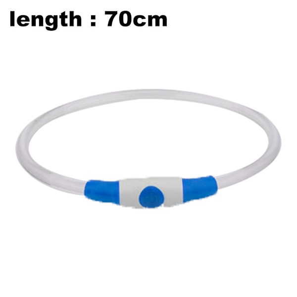 Ljusstarkt LED-halsband för hundar, 1 st, vattentätt, mini-USB-laddningsbart, TPU-glödande säkerhetsbas