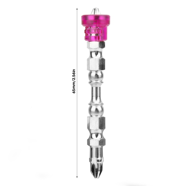 10 stk Magnetiske Skrutrekkerbiter 65mm Lange Elektrisk Skrutrekker Dobbelthodebiter