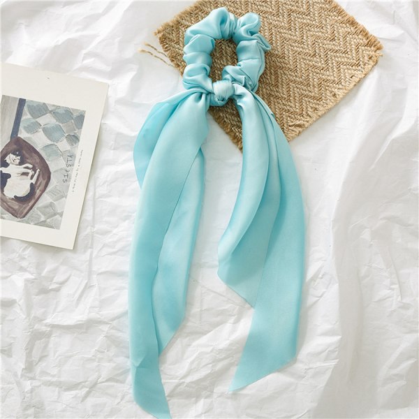 Hårband för kvinnor - Stora siden satin scrunchies elastiska håraccessoarer mjuka stora scrunchies