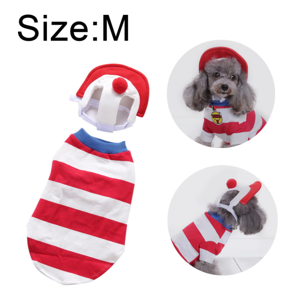 Red and White Striped Dog Clothes Holiday Halloween Christmas