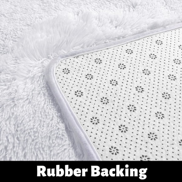 Rund fluffig matta för sovrum, fluffig cirkelmatta 4'X4' för barnrum, luddig matta för tonårsflickors rum, shag-matta för barnrum, luddig plysch