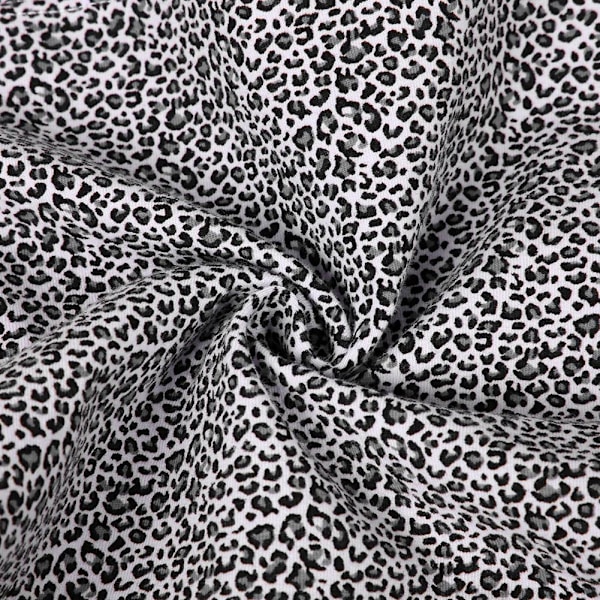 Leopard Lace Justerbar Graviditetsundertøy Høy Midje Gravide Kvinner Bomullsbukser (XXL)